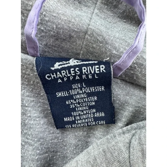 Charles River Womens Hooded Anorak Pullover Jacket‎ Size Large Purple Gorpcore - Picture 3 of 8